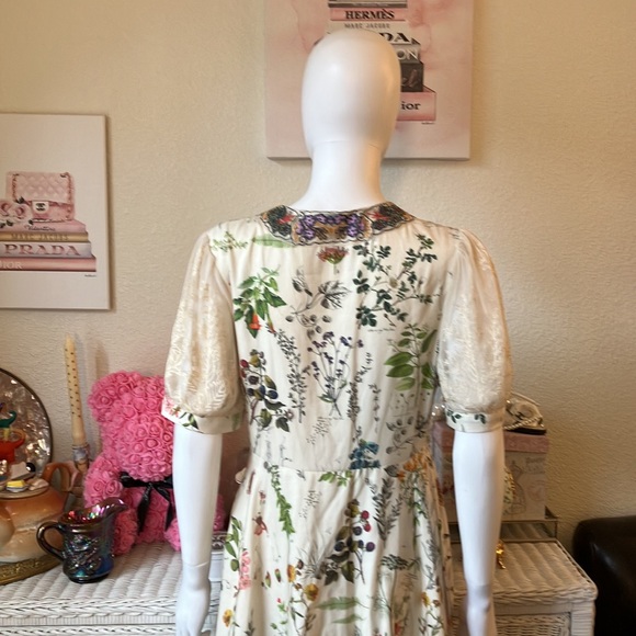 Anthropologie Geisha Designs Donna floral print Midi dress Size Medium - Picture 8 of 12